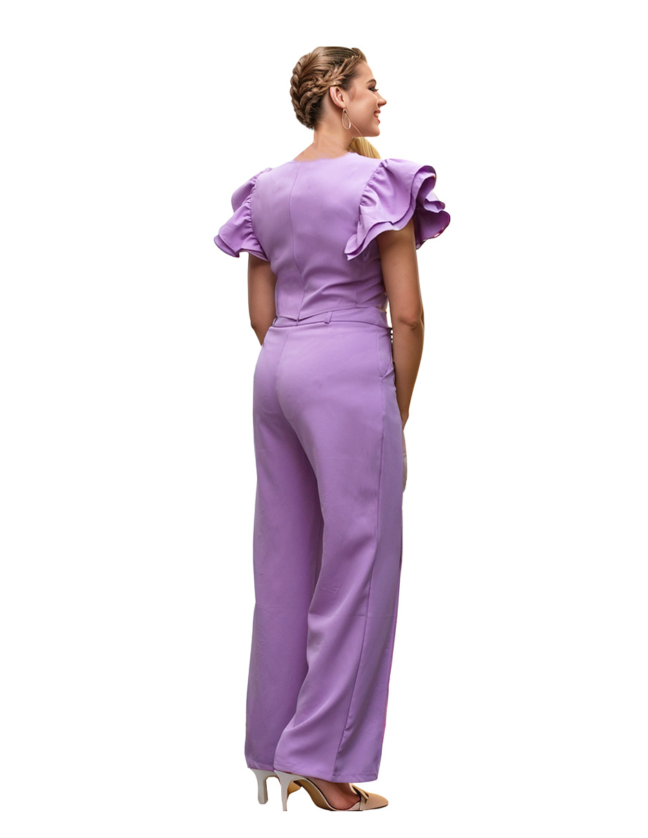 Conjunto de pantalón campana y blusa Bomy Collection casual