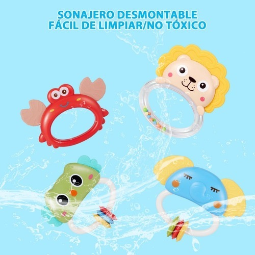 Brazo Móvil Musical Para Cuna Sonajero Giratoria Proyector AZUL.