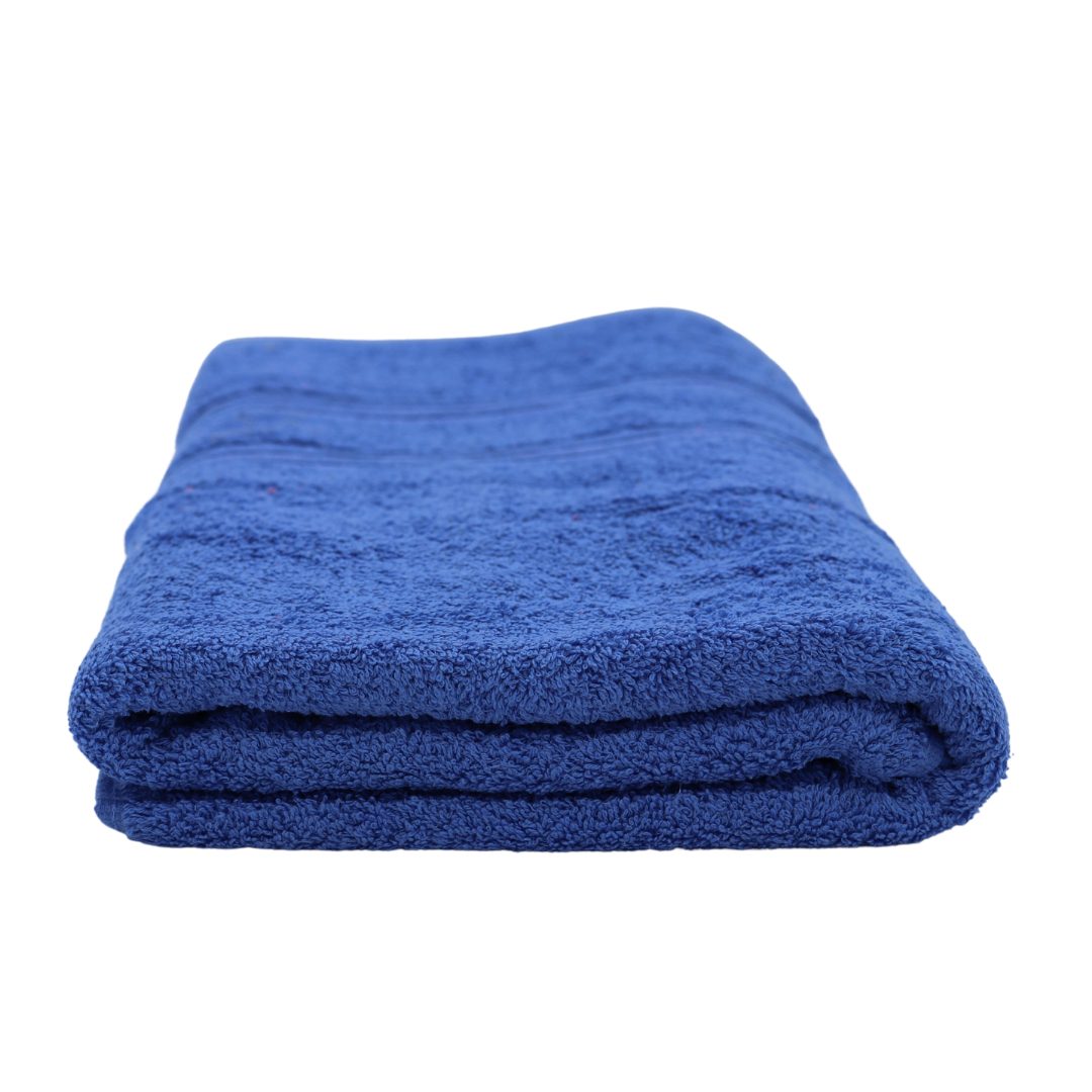 Genérico Toallas de baño Grandes de algodón 80%, Juego de 5 Toallas, 600 Gramos por Metro Cuadrado, Colores Vibrantes Secado rápido y superabosrbentes (2 Rayas).