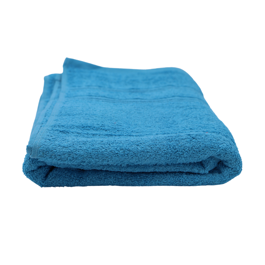 Toallas de baño Grandes de algodón 80%, Juego de 5 Toallas, 600 Gramos por Metro Cuadrado, Colores Vibrantes Secado rápido y superabosrbentes (3 Rayas).