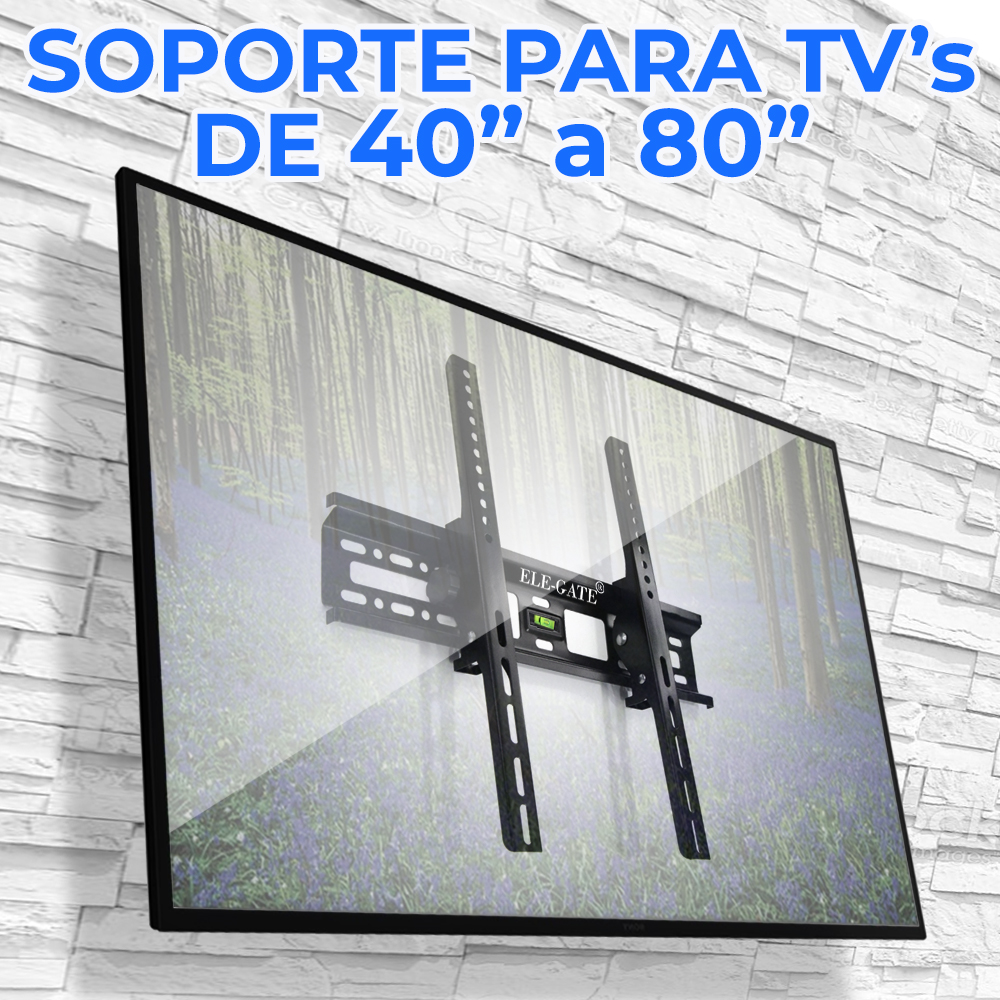 Soporte Fijo para Tv Pantalla 40 A 80 Pulgadas Extralargo.