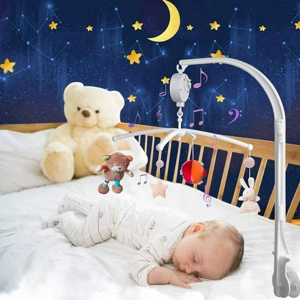 Caja De Música Móvil Wind Up De 26 Pulgadas Para Cuna De Bebe.