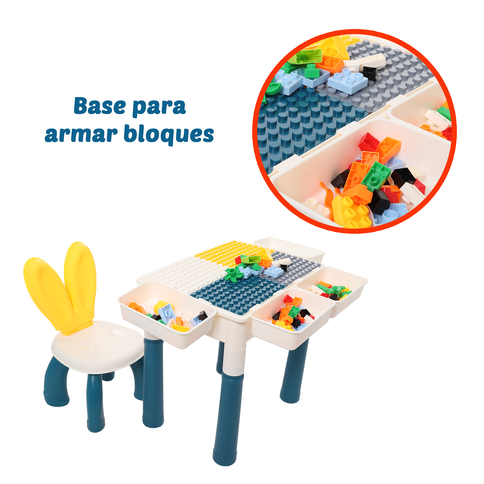 De Construcción Bloques Armables Para NiÃ±as Mesa De Juego