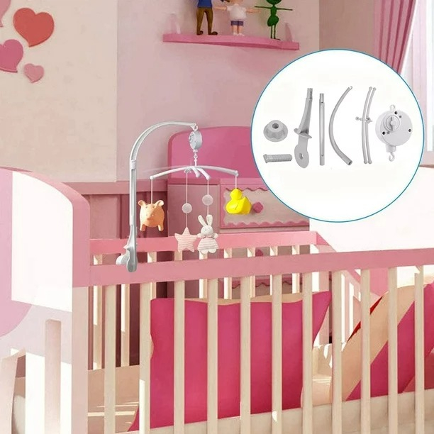 Caja De Música Móvil Wind Up De 26 Pulgadas Para Cuna De Bebe.