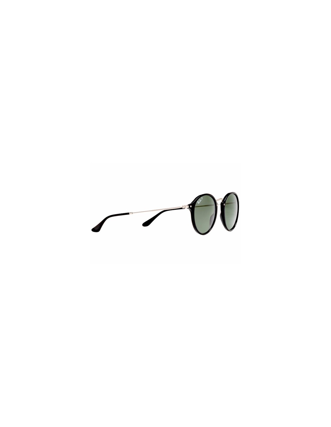 Lentes de sol Ray Ban Rb2447 901/58 Round Fleck Negro Plateado Polarizado