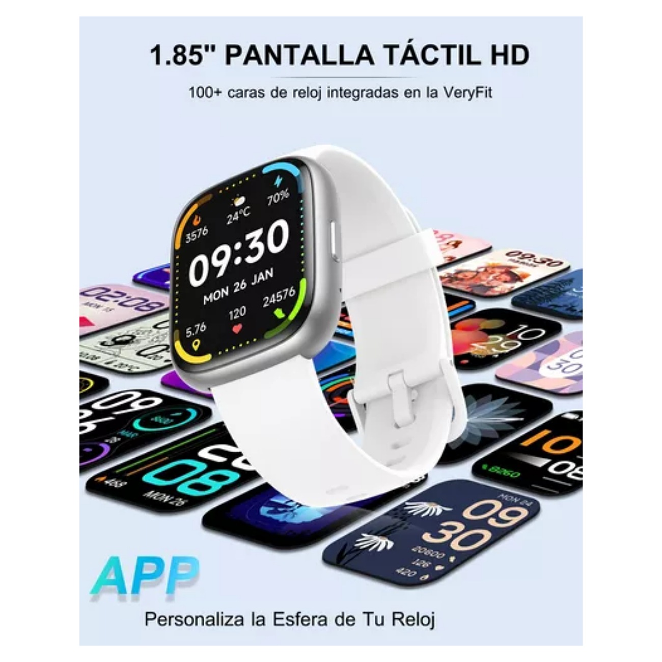 Reloj Inteligente 1.85'' Smartwatch Llamadas Bluetooth Alexa