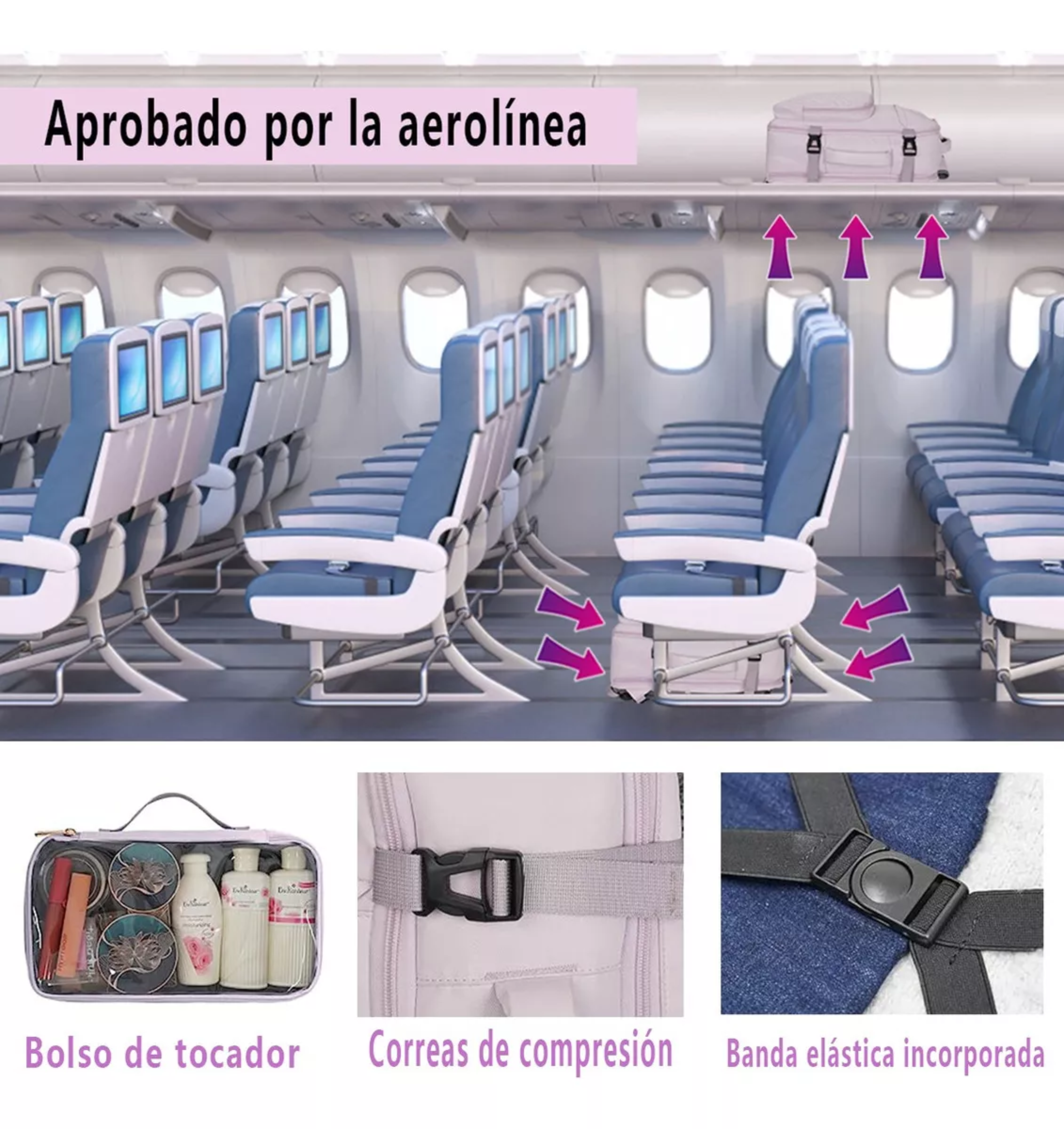 Mochila De Viaje Deego 6095 Mujer para Laptop De Pulgadas