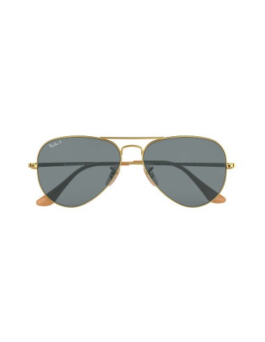 Lentes de sol Ray Ban Rb3689 9064/S2 New Aviator Azul Dorado Polarizado