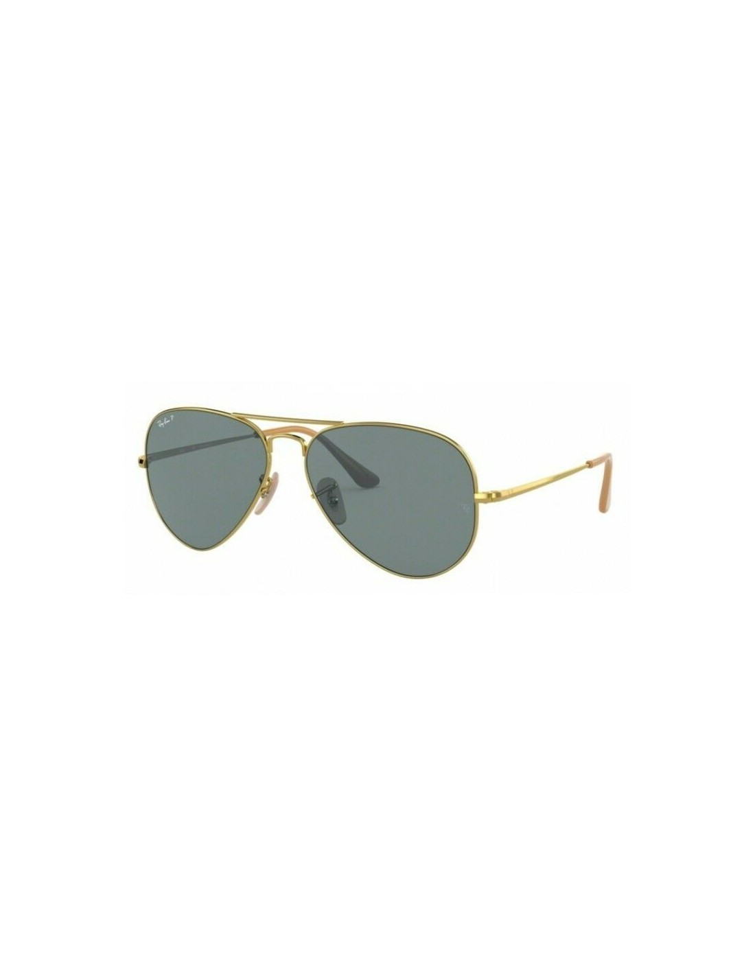 Lentes de sol Ray Ban Rb3689 9064/S2 New Aviator Azul Dorado Polarizado