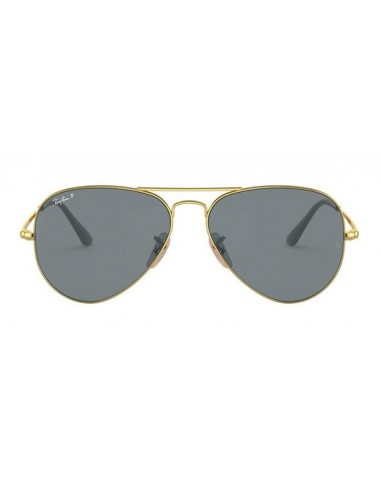 Lentes de sol Ray Ban Rb3689 9064/S2 New Aviator Azul Dorado Polarizado