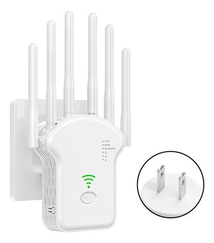 "Repetidor Wifi Ourlife U136 Amplificador De Señal 110-240v Blanco  "