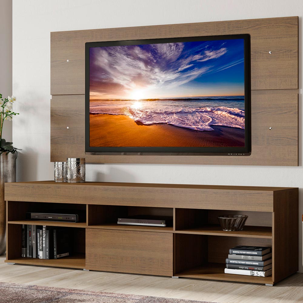 Centro de Entretenimiento para Tv hasta 65 Pulgadas Madesa Miami Marrón.