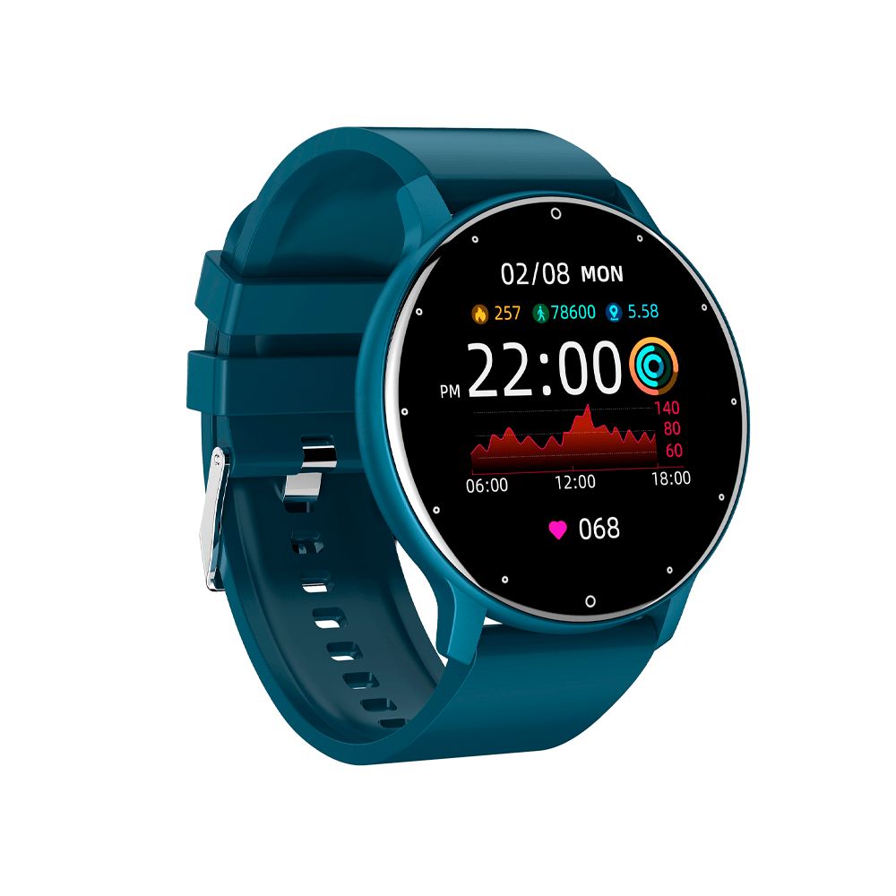 Audifonos Tech Theory Glow Pro Mas Reloj Inteligente ZL02 Azul Monitor De Salud.