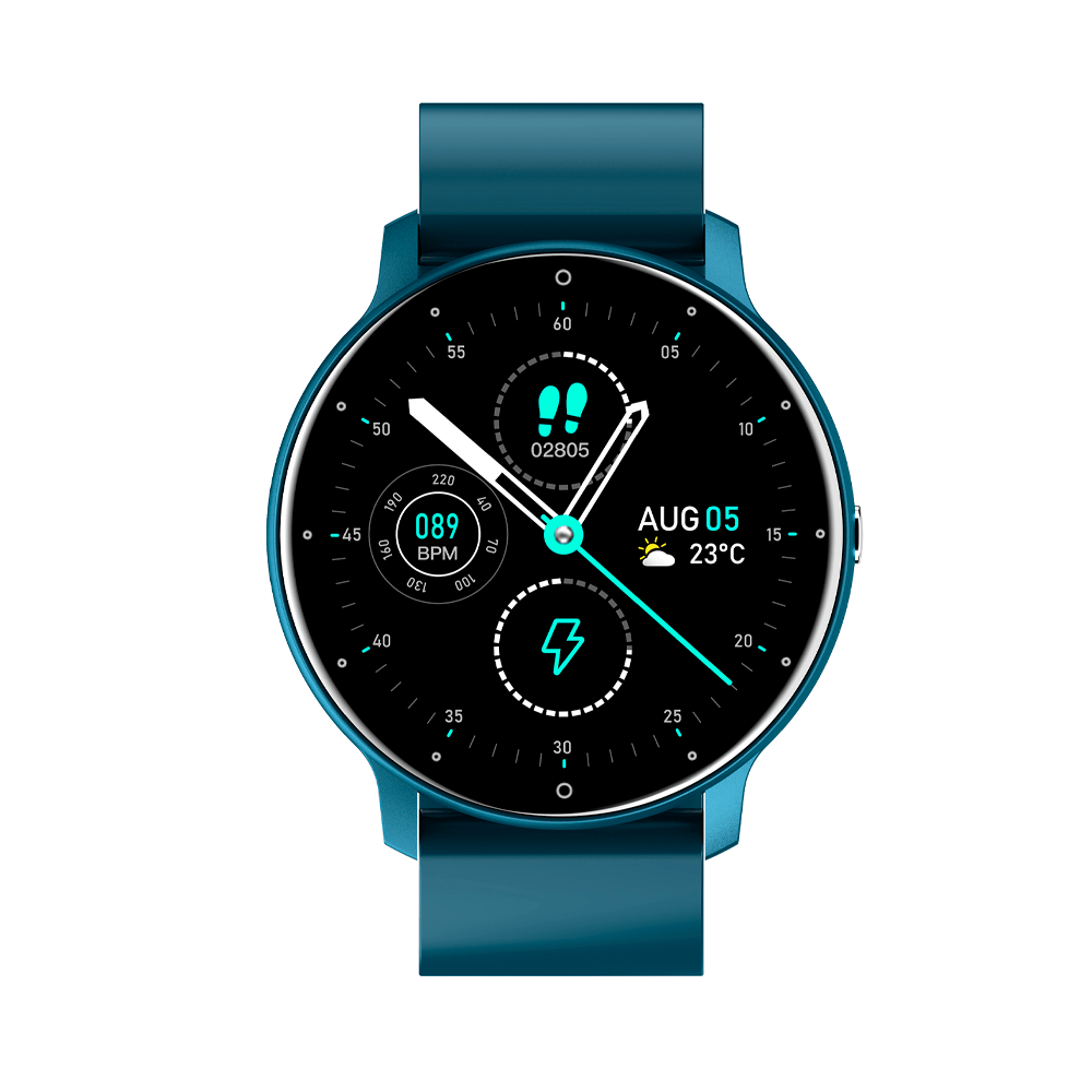 Audifonos Tech Theory Glow Pro Mas Reloj Inteligente ZL02 Azul Monitor De Salud.