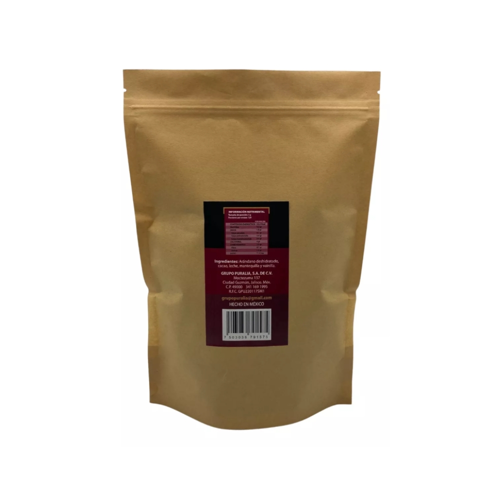 Puralia Gourmet Arándano Cubierto Con Chocolate Sin Azúcar 600 g.