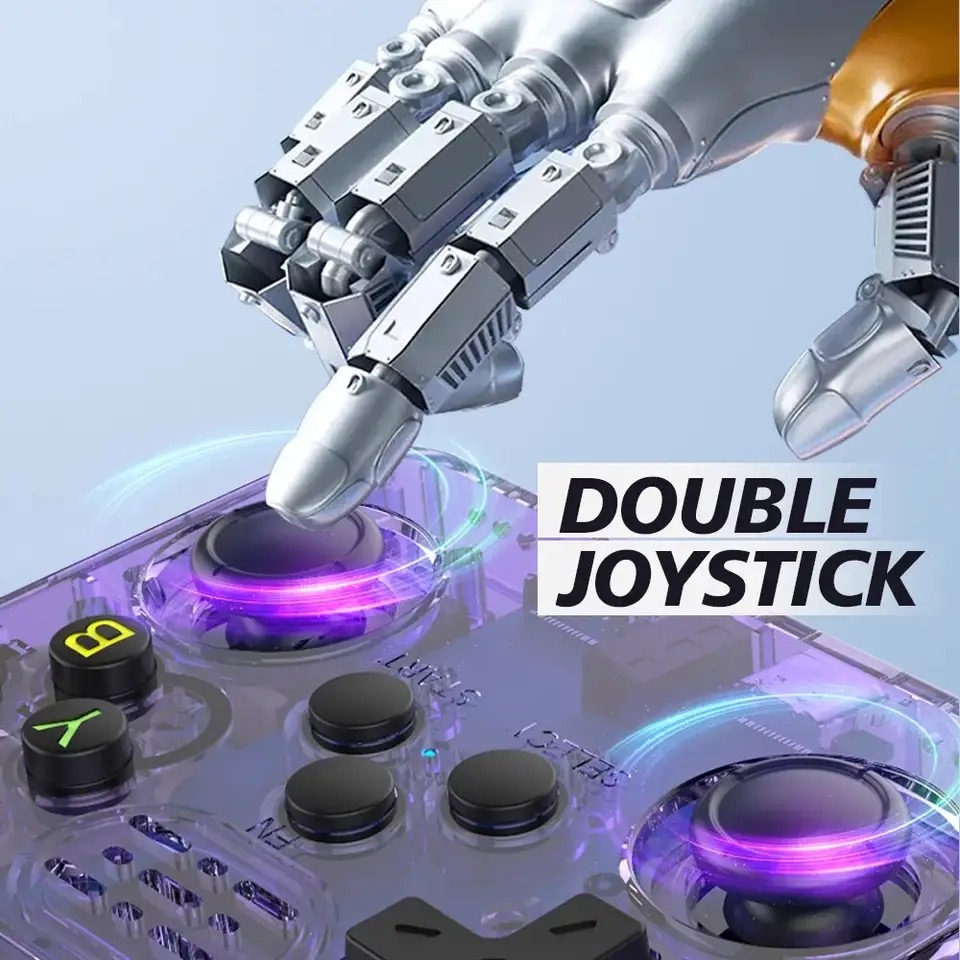 Consola de Videojuegos Portátil Retro R36s 64GB - Morado