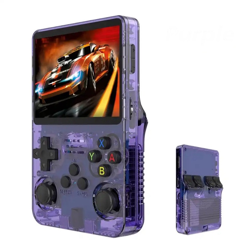 Consola de Videojuegos Portátil Retro R36s 64GB - Morado