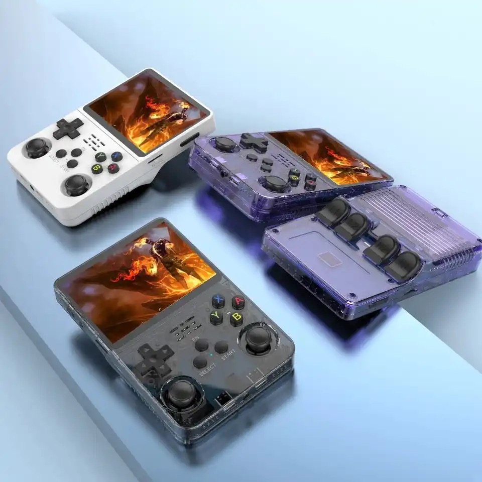 Consola de Videojuegos Portátil Retro R36s 64GB - Morado