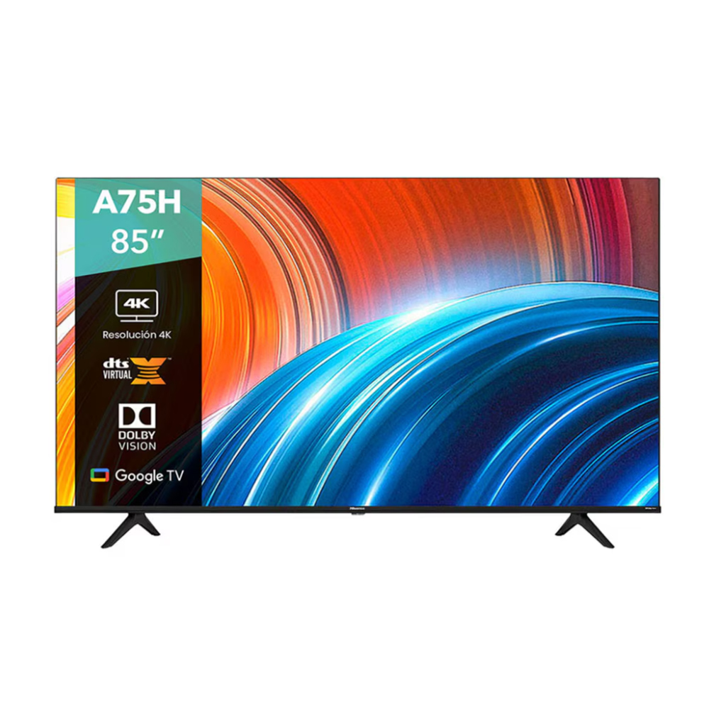 Pantalla Smart TV Hisense LED de 85 pulgadas 4K/UHD 85A75H con Google TV