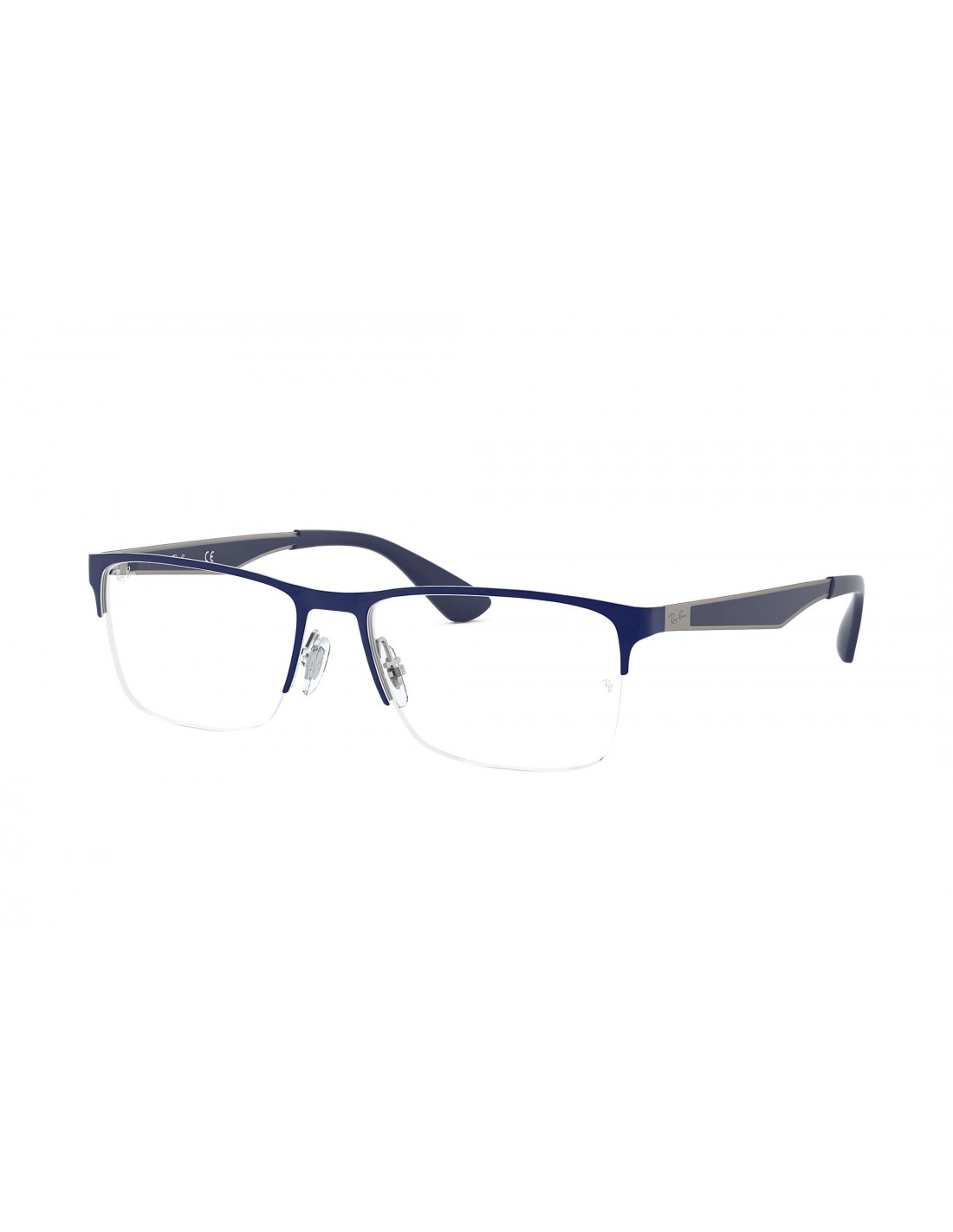 Lentes de sol Ray ban Oftalmico RB6335 2947 Square Shape Azul Plateado