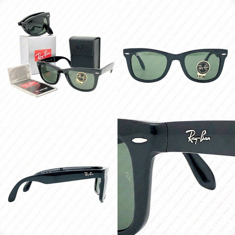 Lentes de sol Ray Ban Rb4105 601 Wayfarer Folding Negro Grande 54-18