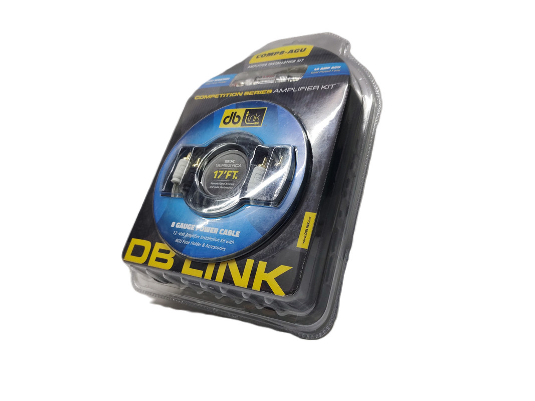 Kit de Instalación DB Link COMP8-AGU Calibre 8 de 5.18m para amplificador.
