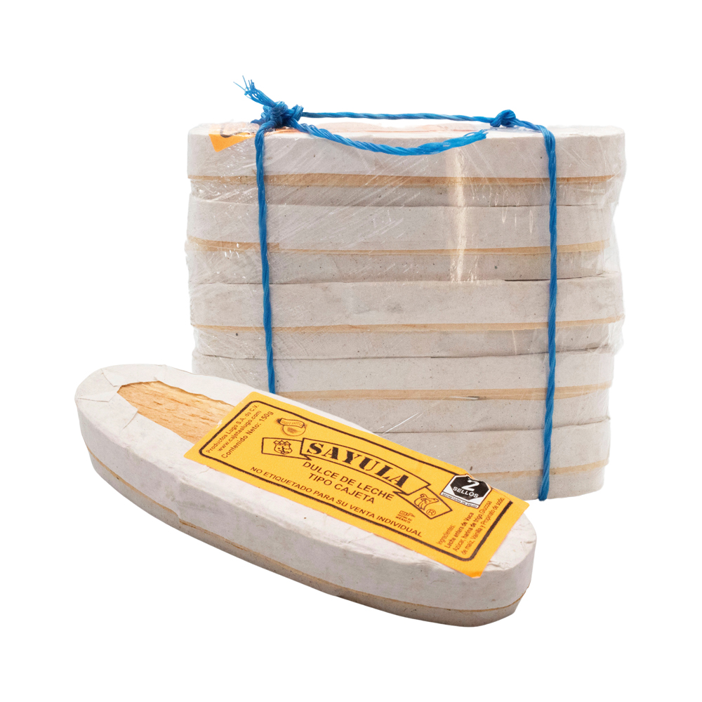 Cajeta Sayula Lugo Paquete Madera Mini De 40g Artesanal 20pz 