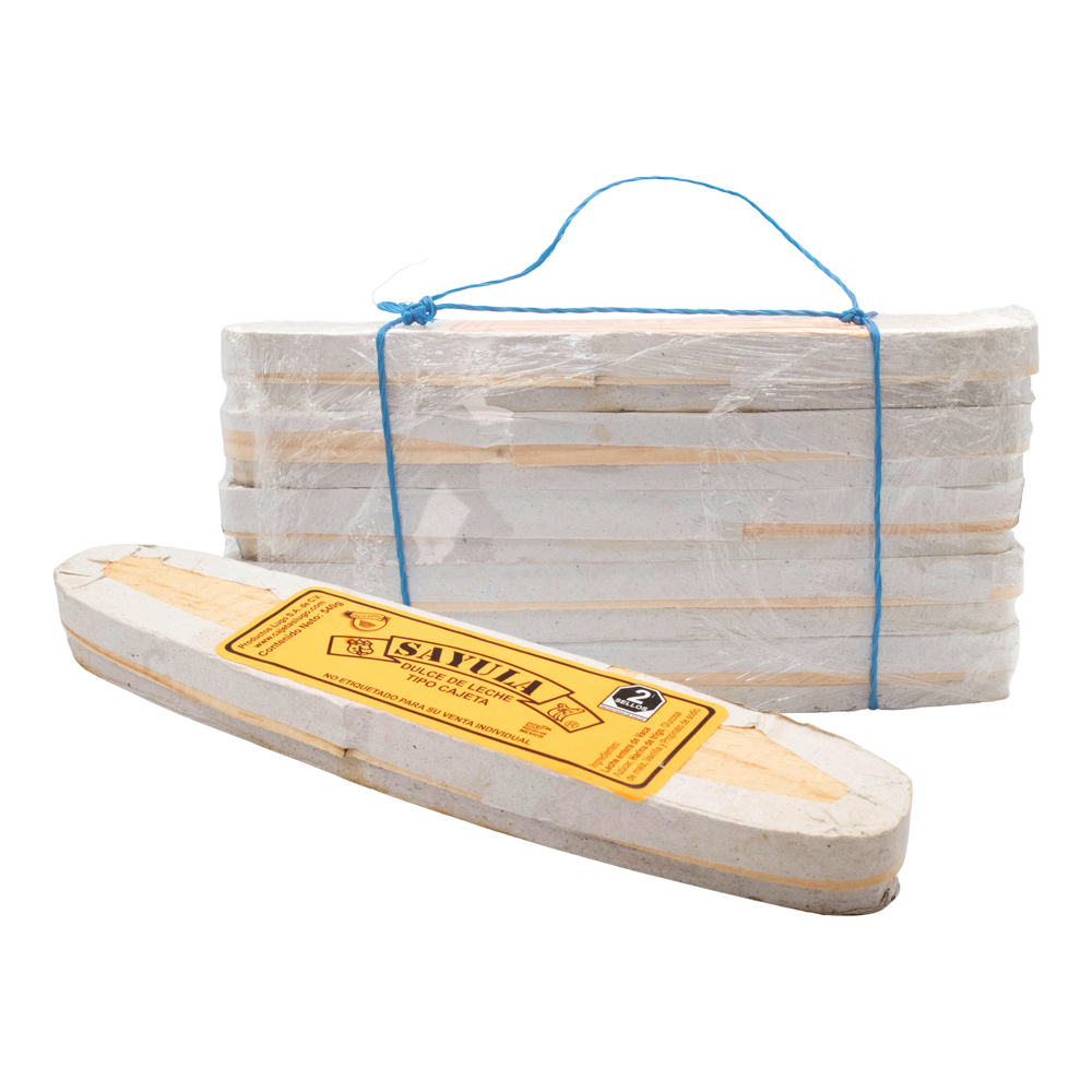 Cajeta Sayula Lugo Paquete Madera Grande 20pz De 500gr