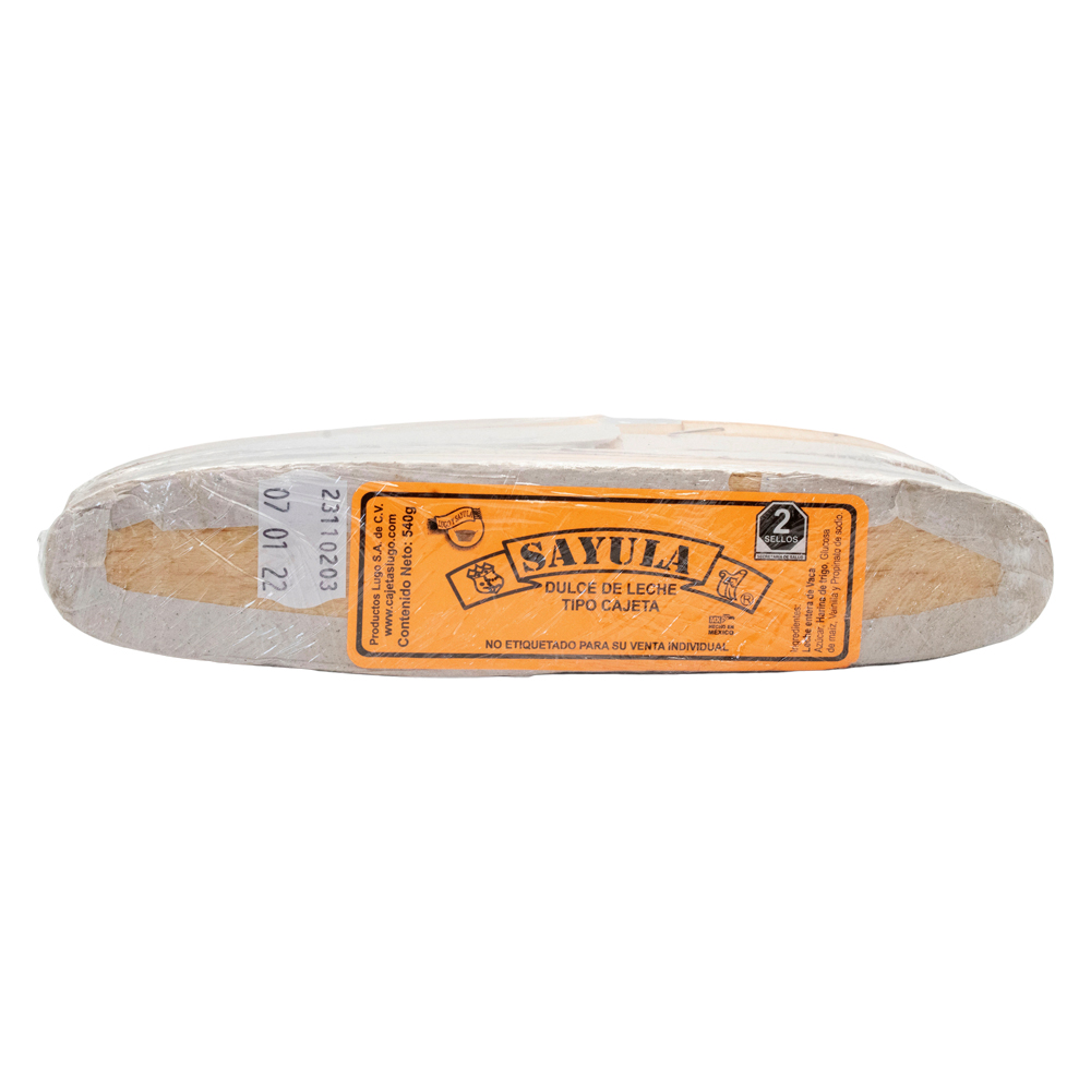 Cajeta Sayula Lugo Paquete Madera Grande 20pz De 500gr
