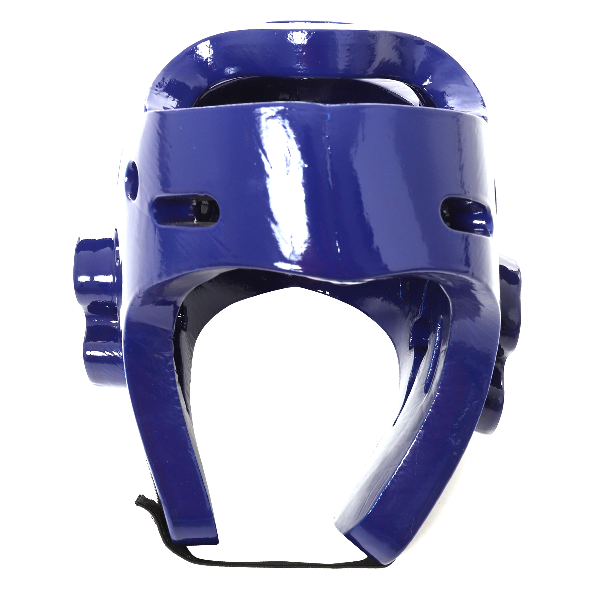 Casco Careta Abierto Taekwondo Box Ajustable Pomulo Protector Azul Chica Small.