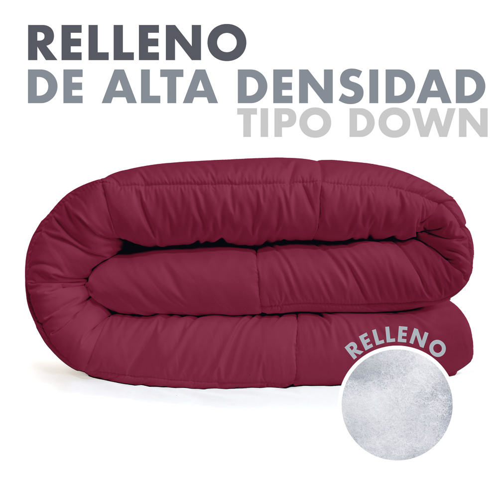 Edredón Duvet con Relleno King Size Vino Dos Vistas Merida.