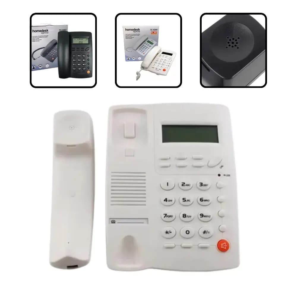 Telefono Fijo Con Identificador Altavoz Para Casa U Oficina