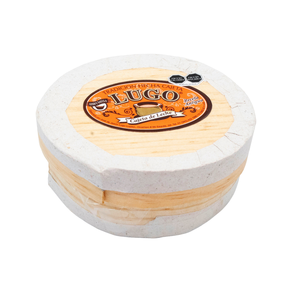 Cajeta Lugo Redonda De Madera Mediana 170gr 100% Leche Vaca