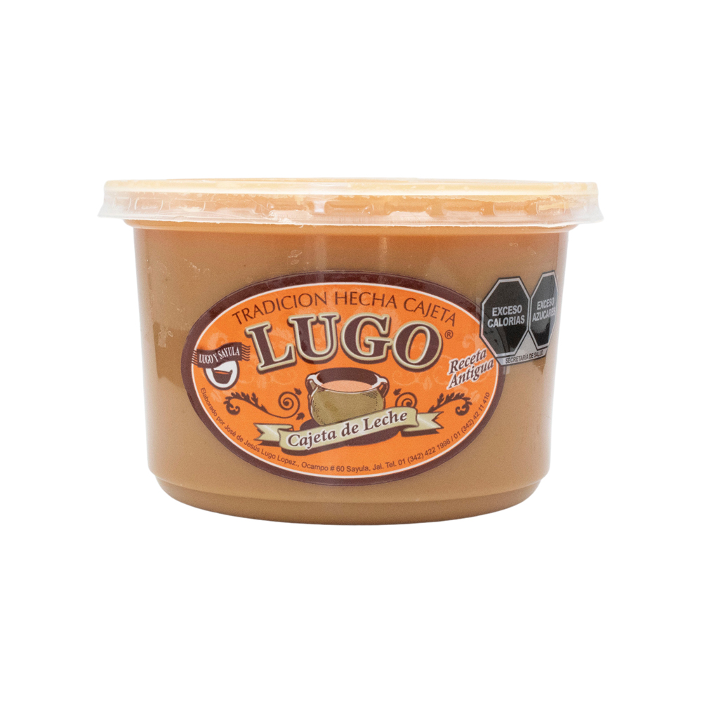 Cajeta Lugo Bote 1/2lt 650gr Artesanal 100% Leche De Vaca