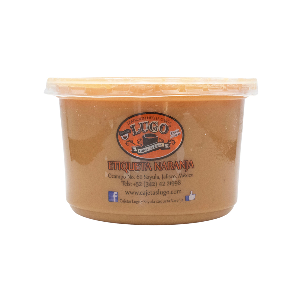 Cajeta Lugo Bote 1/2lt 650gr Artesanal 100% Leche De Vaca