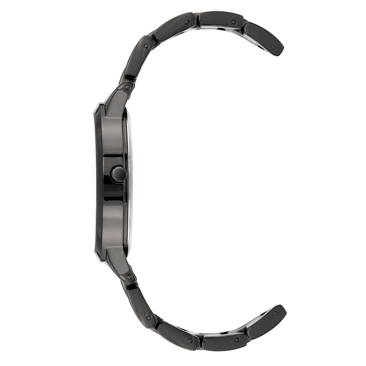  Reloj de mujer Nine West de diseñador 36mm NW/2435PRGY Negro Mate.