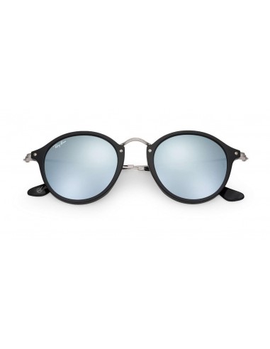 Lentes de sol Ray Ban Rb2447 901/30 Round Fleck Plata Espejo Negro