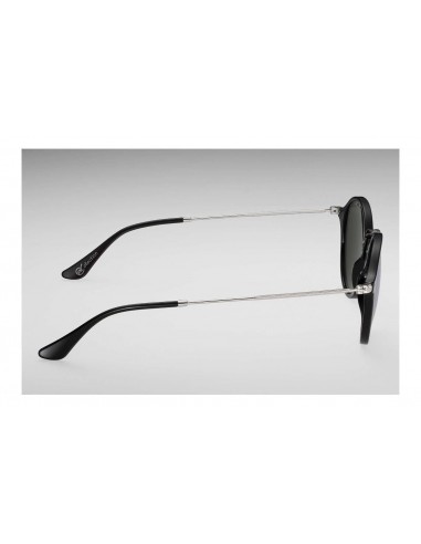 Lentes de sol Ray Ban Rb2447 901/30 Round Fleck Plata Espejo Negro