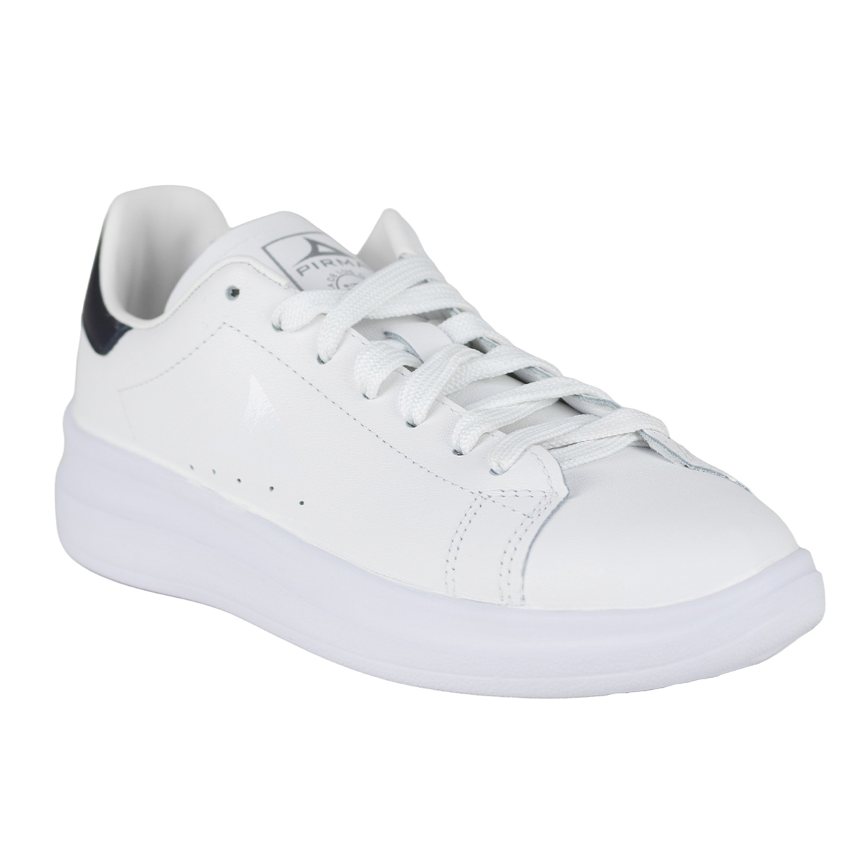 Tenis Blanco Para Mujer De Piel Pirma Clasicos 5504 Choclo.