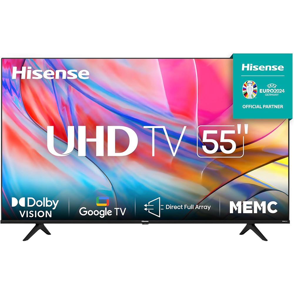 Pantalla 4K de 55" 55A7K Google Smart TV Hisense 2023