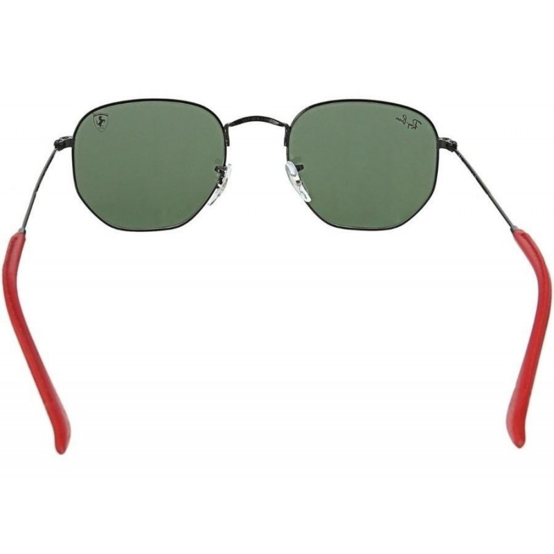 Lentes de sol Ray Ban Rb3548nm F00931 Hexagonal Scuderia Ferrari Negro G15