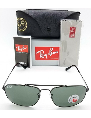 Lentes de sol Ray Ban Rb3560 002/58 The Colonel Polarizado G-15 Negro