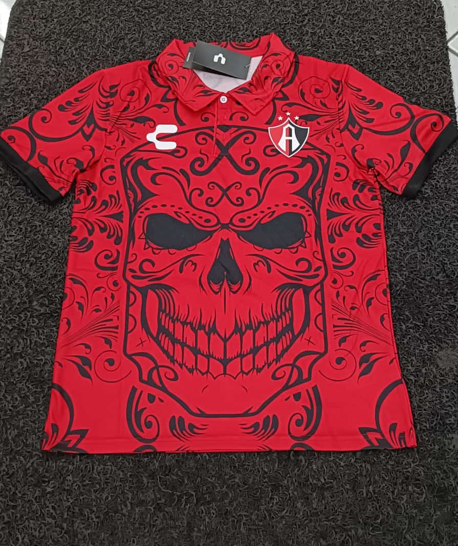 Nuevo! Jersey Rojinegros Atlas Guadalajara Edicion Especial Dia de Muertos Talla S.