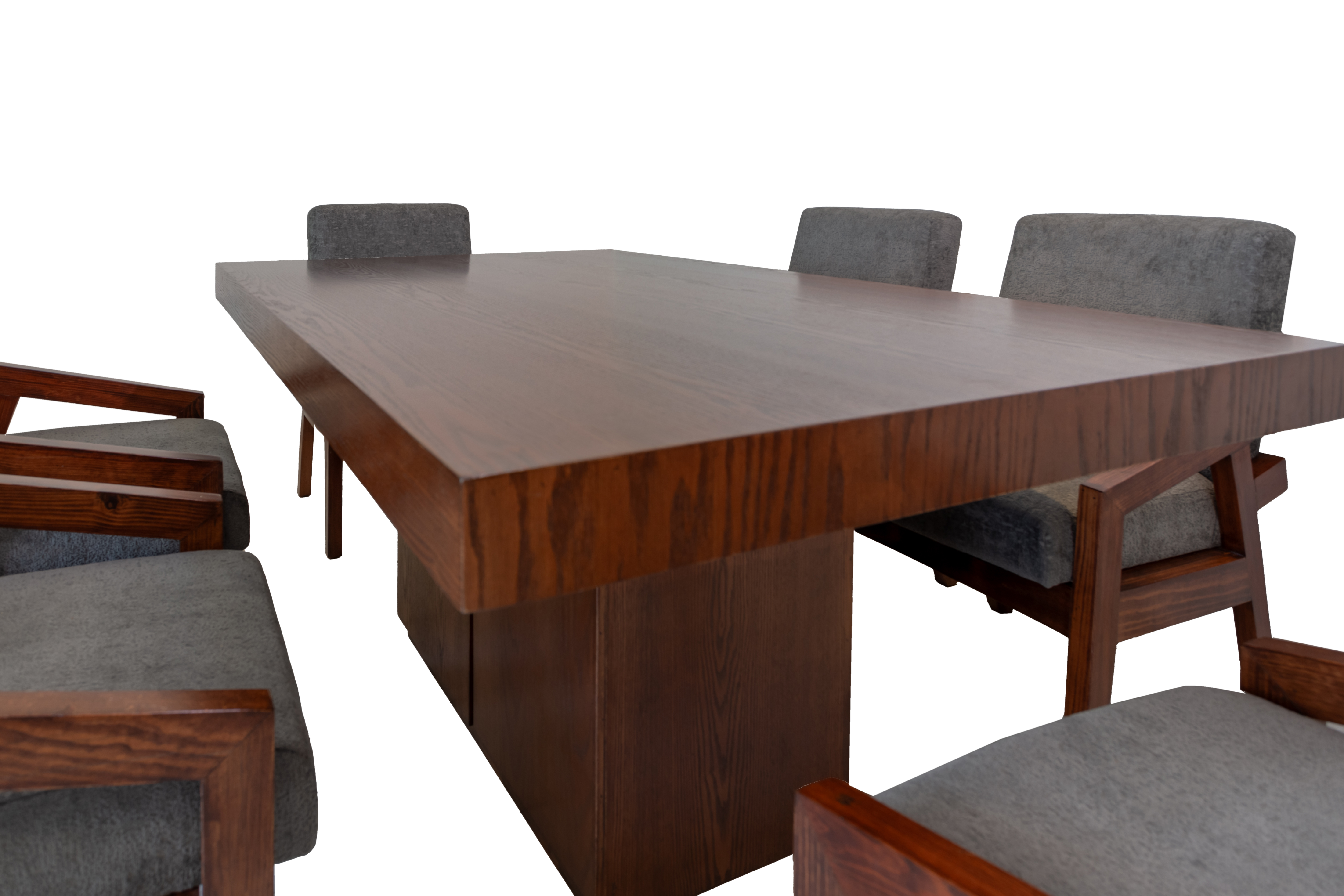 Comedor Home Sweet Home, Modelo Antea, Madera de Parota para 6 personas..
