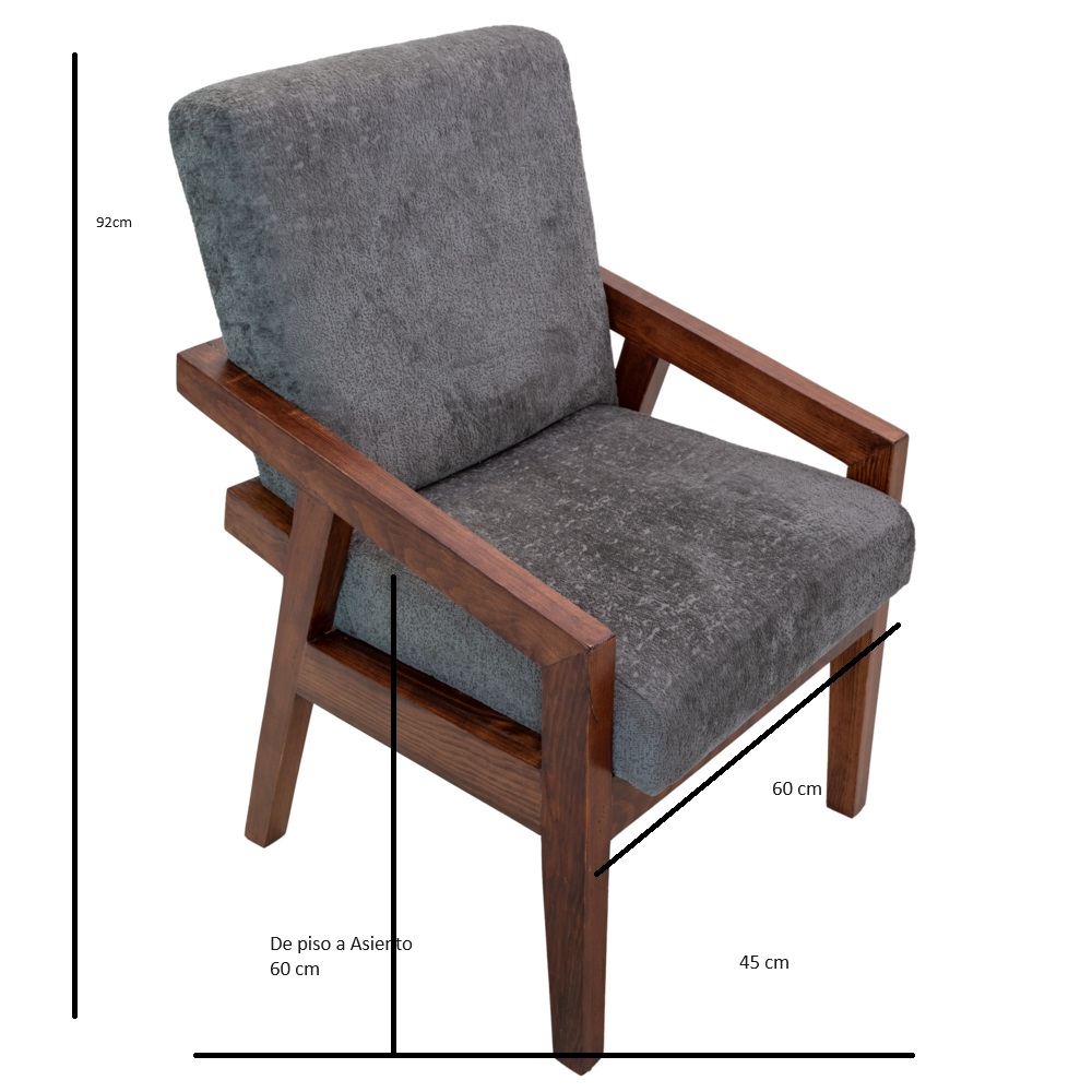 Comedor Home Sweet Home, Modelo Antea, Madera de Parota para 6 personas..