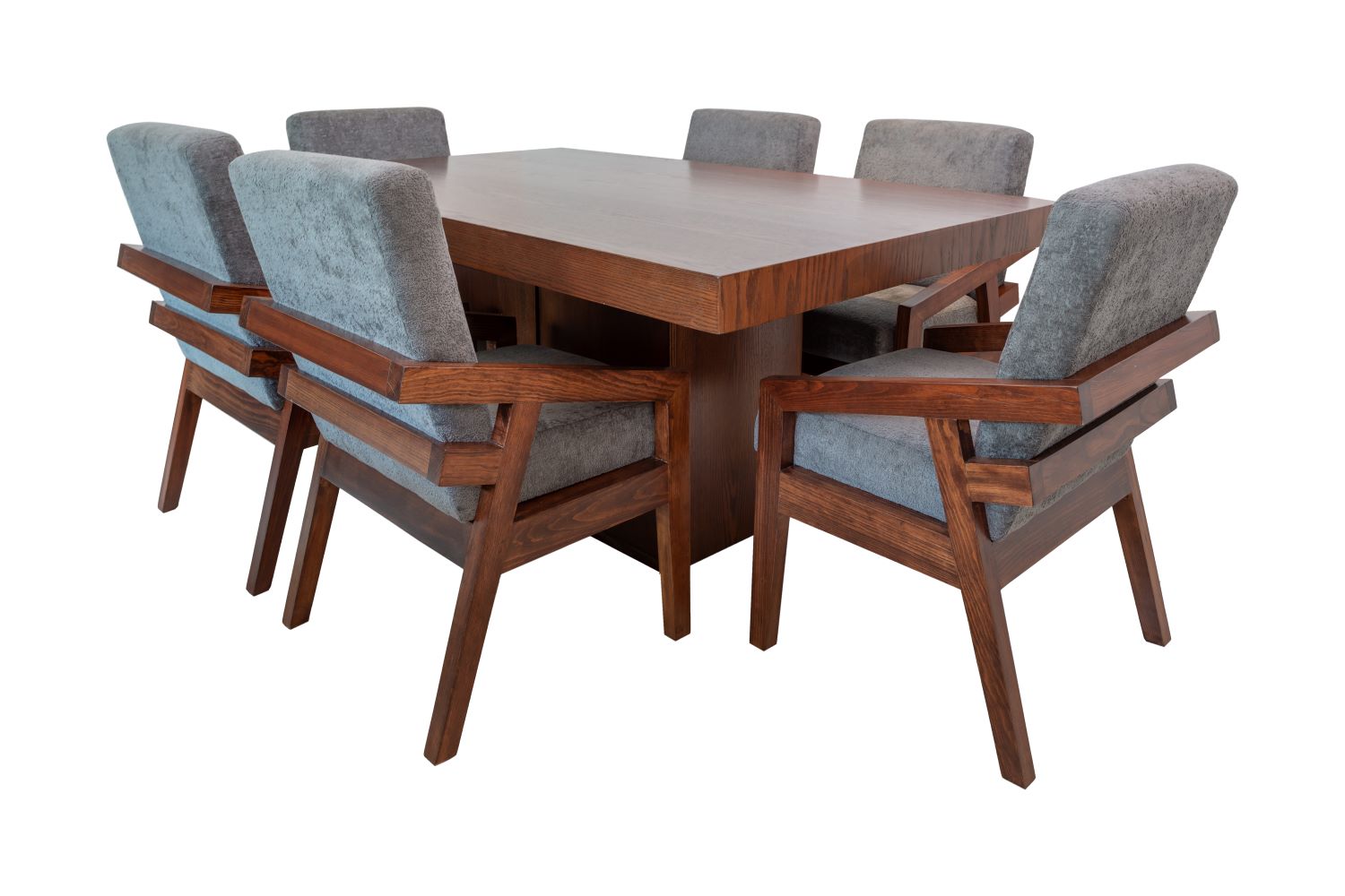 Comedor Home Sweet Home, Modelo Antea, Madera de Parota para 6 personas..