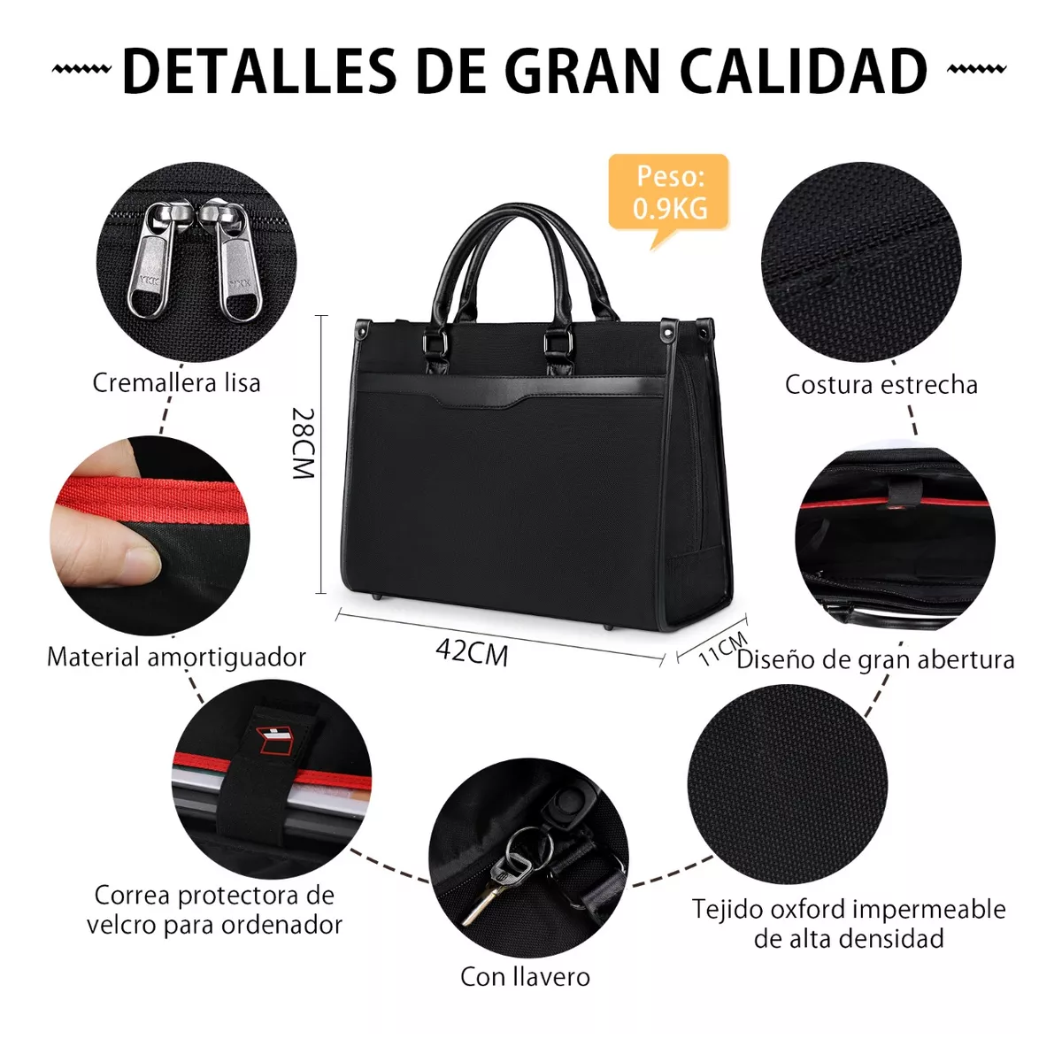 Maletin Para Laptop Portafolio Laptop 15.6 Inch Impermeable.