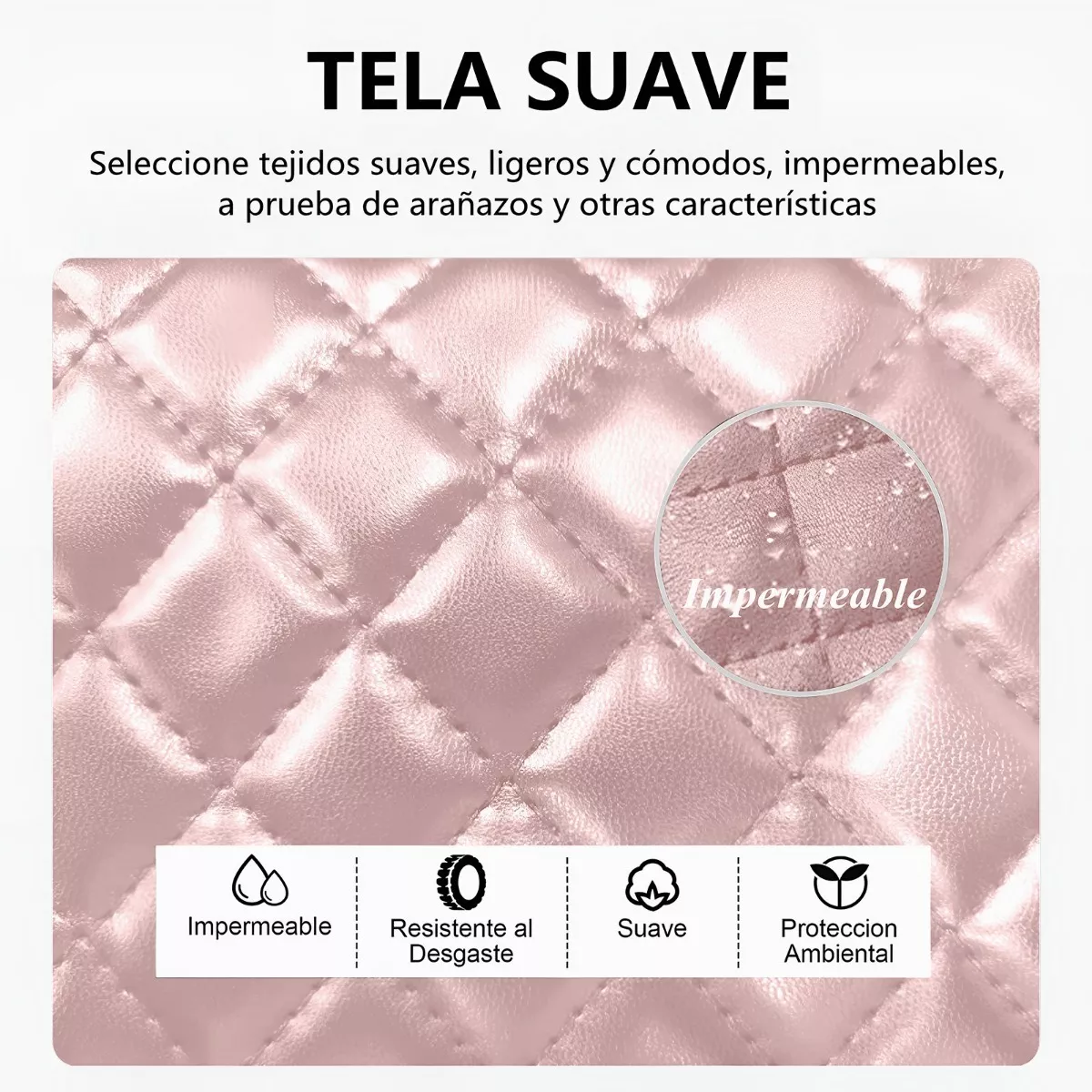 Mochilas Damas Bolsas De Cuero Versátil Rosa Conjunto 3 Pack