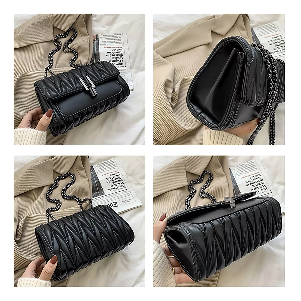 Bolsa Lencería Bolsa Cadena Moda Crossbody Hombro Elegante