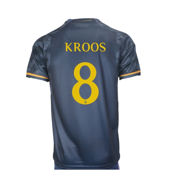 Nuevo! Jersey Real Madrid 2023/2024 Visita Azul Toni Kroos 8 Talla S.